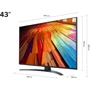 Телевізор LG 43UT8100: Тюнер DVB-C, DVB-S, DVB-S2, DVB-T, DVB-T2 + аналоговый