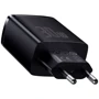 Зарядное устройство Baseus Wall Charger Compact 2xUSB+USB-C 30W Black (CCXJ-E01): Кабель в комплекте отсутствует