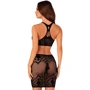 Оригинальный комплект топ + юбка Obsessive K101 black S/M/L