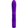 Вибратор с вакуумным стимулятором Pretty Love Jersey Purple