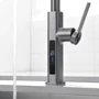 Смеситель для кухни Lefton Waterfall & Pull-Out Kitchen Faucet with Temperature Display-KF2209 Grey: Термостат Нет