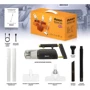 Пылесос DYXON MEGAVAC 1600S PRO Vacuum Cleaner Black (DXNVCMGVC1600SPB) фото 8