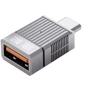 Адаптер Proove OTG Adapter Gaming Matrix USB to USB-C Silver (HBMA00101006): Цвет серебристый