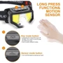 Фонарь туристический Curtsod Headlamp Rechargeable 2-Pack H-200: Максимальное время работы, ч 8