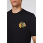Футболка 47 Brand Chicago Blackhawks LC EMB 47 (544471-FS) S чорна з принтом: Вид Футболки