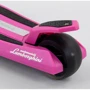 Самокат Lamborghini триколісний складаний алюмінієвий кермо, колеса PU зі світлом Pink / Black (101284) фото 7