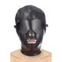 Шлем БДСМ со съемной маской Fetish Tentation BDSM hood in leatherette with removable mask