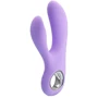 Перезаряжаемый вибратор с клиторальным стимулятором PRETTY LOVE CANROL BI-014542-2