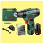 Шуруповерт аккумуляторный Bosch PSR 10.8 LI-2 (0603972921): Тип инструмента безударный