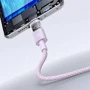 Кабель Baseus USB Cable to USB-C Display 2 Fast Charging Data 100W 1m Purple (P10382701511-00) фото 10
