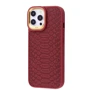 Чехол для iPhone Kajsa Snake Pattern Burgundy for iPhone 15 Pro