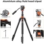Штатив K&F Concept K234A7+FH-03 (KF09.136): Висота в складеному стані 49 см