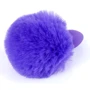 Анальная пробка S с хвостом BOSS of TOYS Boss Series - Silicon PLUG Bunny Tail Purple, BS6400101