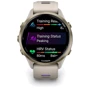 Смарт-годинник Garmin Forerunner 970 Soft Gold Titanium with French Grey Case and French Grey/Translucent Indigo Band (010-02969-12): Матеріал ремінця Силикон