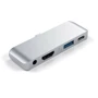 Адаптер Satechi Adapter Pro USB-C to USB-C+USB3.0+HDMI+Mini-jack 3.5 Silver (ST-TCMPHS) фото 4
