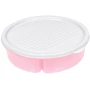 Емкость для хранения BAGER P White/Pink круглая 3x400 мл (BG-393 P)