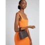 Женская сумка через плечо Guess Cordelia Logo Mini Satchel темно-коричневая (HWQB8377770-BNL): Пол Женский