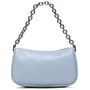 Женская сумка через плечо Furla Moon S Shoulder голубая (WB00356AX0733AR300): Фактура Матовая, Гладкая