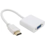 Адаптер ExtraDigital Adapter HDMI to VGA 0.15m White (KBH1645)