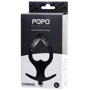 Анальная пробка с вибрацией Toyfa POPO Pleasure Anal Plug Cordis L Vibro Black