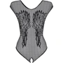 Ажурное боди с разрезом Obsessive B112 black XL/XXL