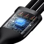 Кабель Baseus USB Cable/USB-C to Micro USB/Lightning/Type-C Flash Series 2 100W 1.2m Black (CASS030101) фото 3