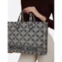 Сумка жіноча Michael Kors Gigi Large Empire Logo Jacquard Tote Bag чорна (30S3S3GT3J006): Матеріал Текстиль