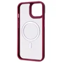 Чехол для iPhone WAVE Ardor Case with MagSafe Bordo for iPhone 15 Plus: Материалы поликарбонат и полиуретан