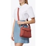 Женская сумка через плечо Coccinelle Andromeda Mini коричневая (E1DR5550101P07): Фактура Матовая, Зернистая