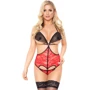Боди SoftLine Terri, M/L (red/black)