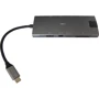 Адаптер Dynamode USB-C to HDMI 4K+Mini DisplayPort+ 3хUSB3.0+RJ45+USB-C Female+SD Grey: Цвет серый