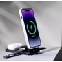 Зарядное устройство Proove Wireless Charger Metal Edge 15W 3in1 Gray: Количество USB-портов нет
