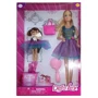 Детская кукла DEFA Lucy Bambi 8304 с дочкой (Фиолетовый) фото 3