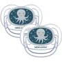 Пустушка Bebe Confort Physio Air, силіконова, що світиться в темряві, 2 шт, 0/6 міс Blue Octopus (3104201940): Вид пустушки классическая