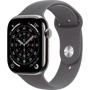 Apple Watch Series 11 GPS + Cellular 46mm Natural Titanium Case with Stone Grey Sport Band - S/M (MFCW4)