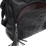 Жіночий рюкзак Keizer чорний (K1152-black): Фактура матова, Зерниста