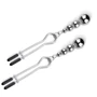 Зажимы для сосков Bedroom Fantasies: Nipple Clamps with Beaded Chain - Silver