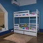 Двухъярусная кровать Sportbaby с ящиками 80x190см (babyson 6)