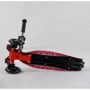 Самокат MAXI "Best Scooter" 4 колеса PU, СВЕТ, трубка руля алюминиевая Black/Red (102018): Количество колес 3