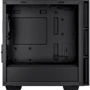 Корпус DeepCool CH360 Black (R-CH360-BKAPE3-G-1): Материал передней панели пластик и металл