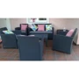 Allibert Mia with cushion box Графит: Форма стола Прямоугольная