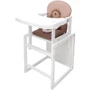Стульчик-трансформер Babyroom Пеппи-240 белый капучино / шоколад (ежик, сердца) (681003)