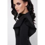 Платье FashionUp PL-1668B 48 черное повседневное до середины бедра: Вид Повседневные платья
