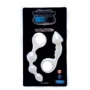 Сет из 2 анальных пробок Bottoms Up Butt Silicone Anal Toy, белый