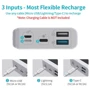 Внешний аккумулятор Romoss Power Bank 20000mAh Sense6PS+ White (PSN20-112-1134): Емкость батареи, мАч 20000