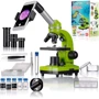 Мікроскоп Bresser Junior Biolux SEL 40x-1600x Green з набором для дослідів та адаптером для смартфона (8855600B4K000)