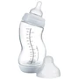 Стеклянная антиколиковая бутылочка Difrax S-bottle Wide с силиконовой соской 310 мл White (737FE White)