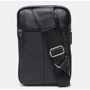 Чоловіча сумка-слінг Borsa Leather чорна (k18696-black): Стать Чоловік