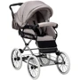 Коляска 2 в 1 класична Roan Marita Prestige (14 "білі колеса, хром рама) P230 бежевий - бежева (шкіра) перламутр (624729): Можливість встановлення люльки є