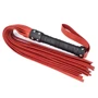 Флоггер из натуральной кожи Flirty Hard Leather - Black & Red, BG-00001